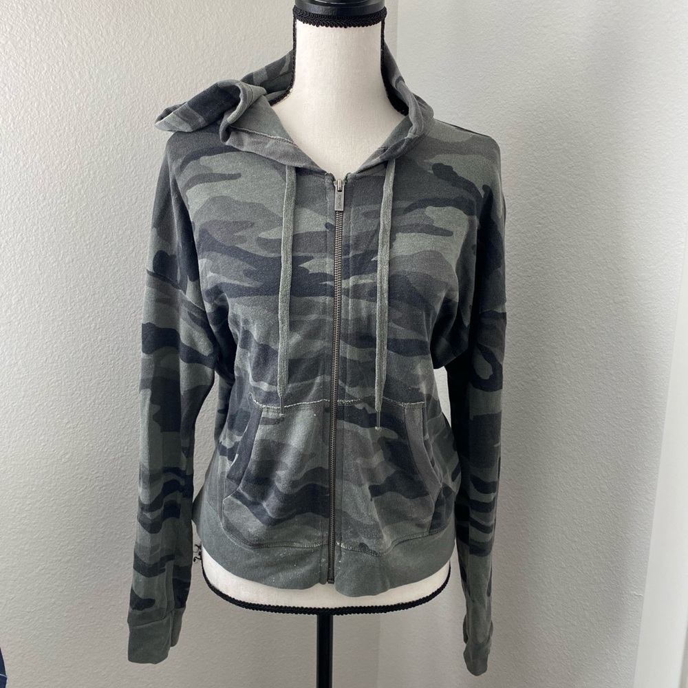 Splendid small camo zip up